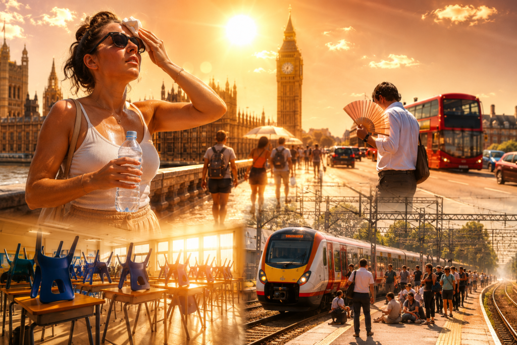 UK Braces for 40C Heat, Schools Close as Hottest Day Looms UK Braces for 40C Heat, Schools Close as Hottest Day Looms