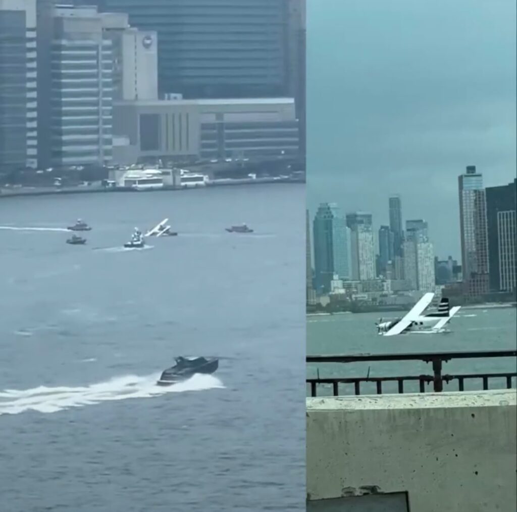 Seaplane Crashes Into New York City’s East River Seaplane Crashes Into New York City’s East River